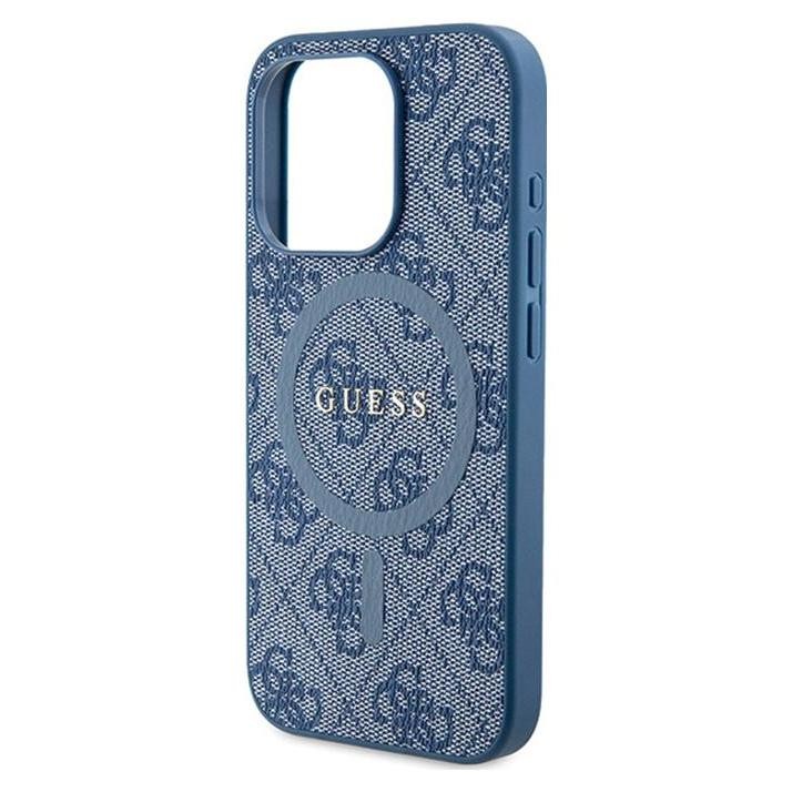 Фото - Чохол GUESS 4G Collection Leather Metal Logo MagSafe - Etui iPhone 15 Pro Max (n 