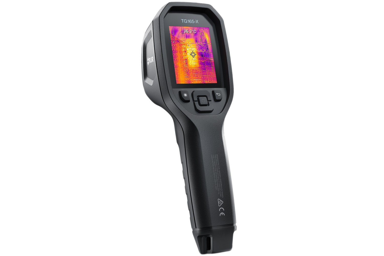 Kamera termowizyjna z technologią poprawy obrazu FLIR PIROMETR MSX TG165-X, czarna