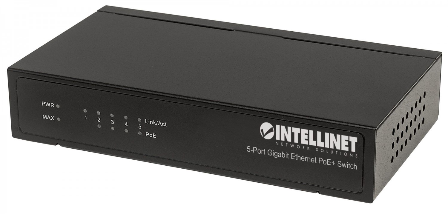Intellinet 561228 Switch Gigabit PoE+ 5x RJ45 60W