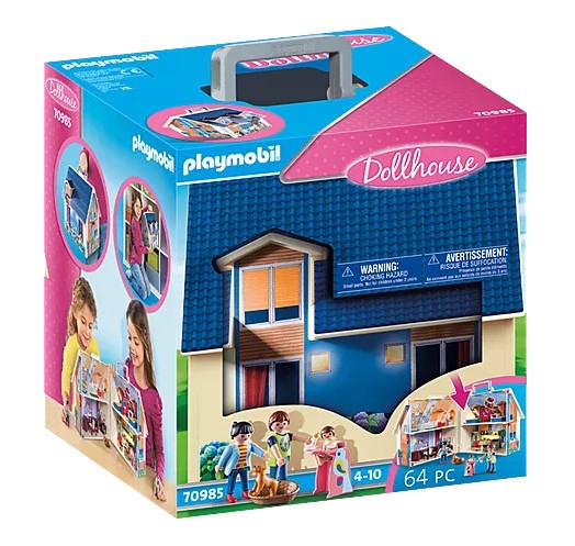 Klocki konstrukcyjne Playmobil Dollhouse 70985 Przenośny domek dla lalek