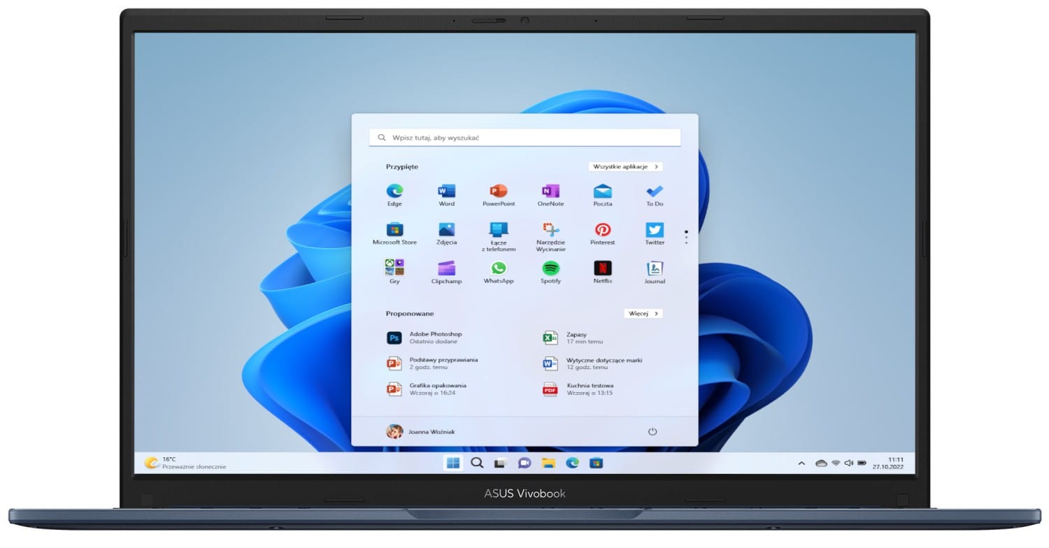 ASUS VivoBook 15 X1504VA-BQ4285W - Core 5 120U | 15,6'' | 24GB | 512GB | W11H | Niebieski