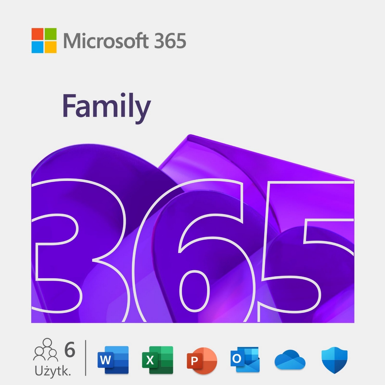 Programy i pakiety biurowe Microsoft 365 Family + Copilot All Lang - licencja na rok ESD