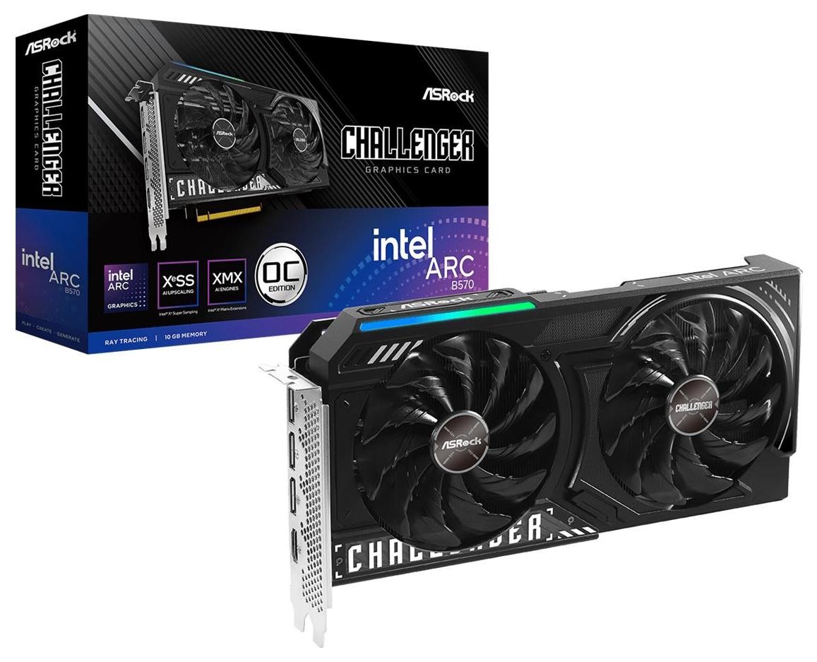 Asrock Intel Arc B570 Challenger 10Gb Oc Gddr6 Gr-Arc-Asr-006