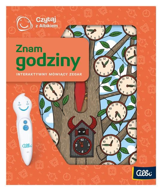 Фото - Розвивальна іграшка Zabawka edukacyjna Czytaj z Albikiem Zegar Znam Godziny DZI-ZEDU-ALBI-047