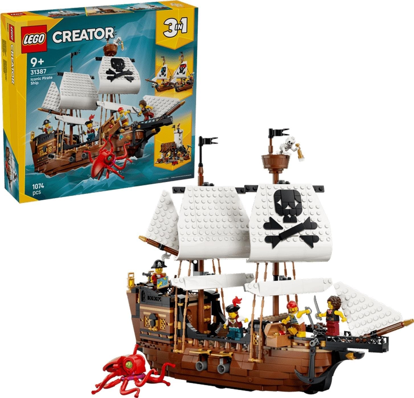 Klocki konstrukcyjne LEGO Creator 31387 Legendarny statek piracki