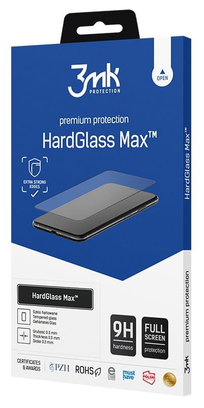 Фото - Захисне скло / плівка 3MK Szkło ochronne  HardGlass Max do Redmi Note 12 Pro/Pro+ GS-FOL--2680 