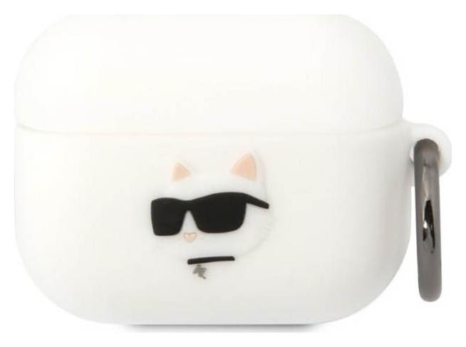 Фото - Чохол для навушників Karl Lagerfeld Silicone NFT Choupette Head 3D - Etui AirPods Pro  T (biały)