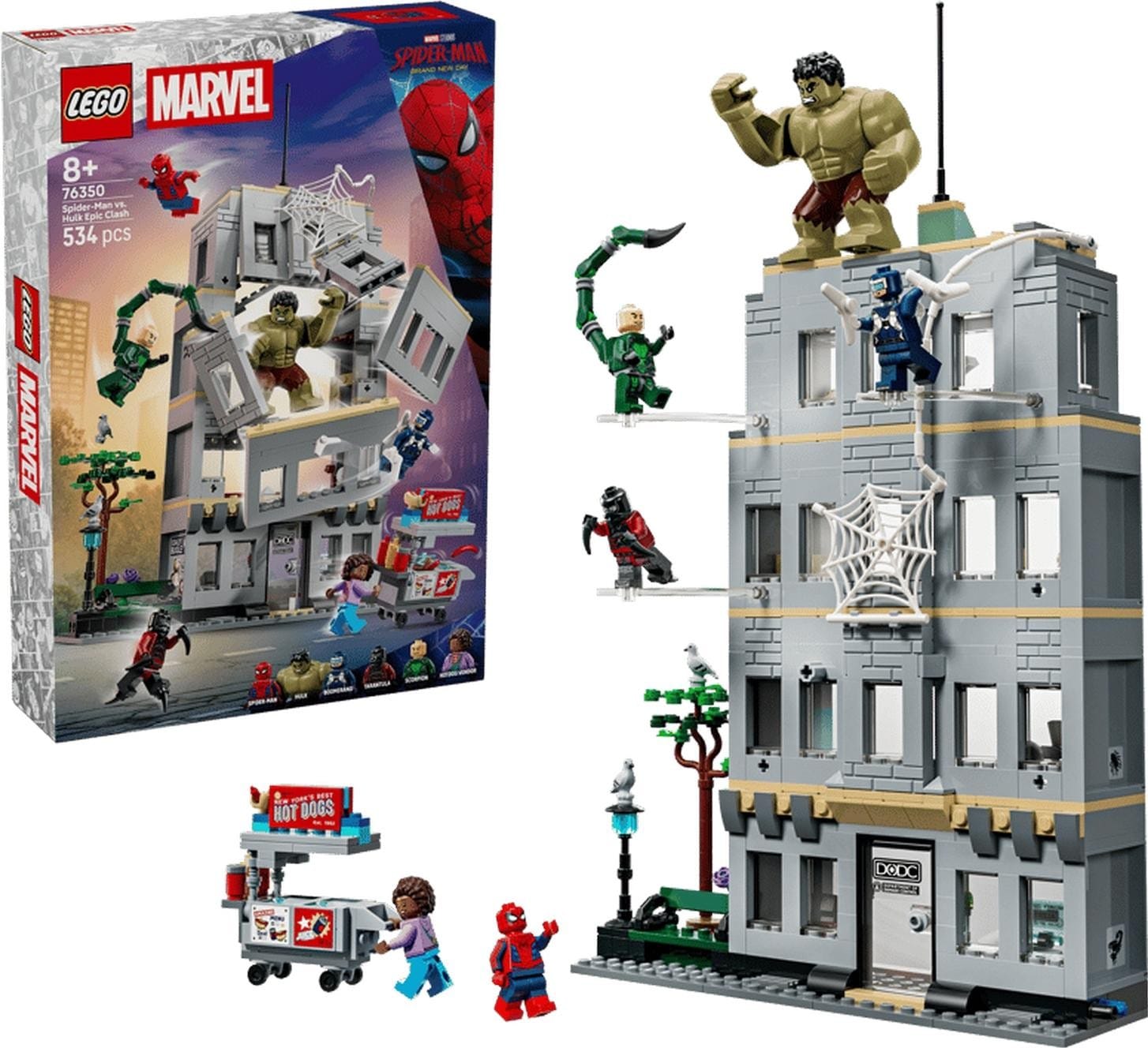 Klocki konstrukcyjne LEGO Super Heroes Marvel 76350 Epickie starcie: Spider-Man kontra Hulk