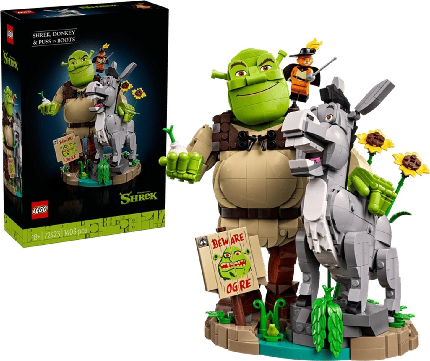 Klocki konstrukcyjne LEGO 72423 Shrek i osioł do zbudowania