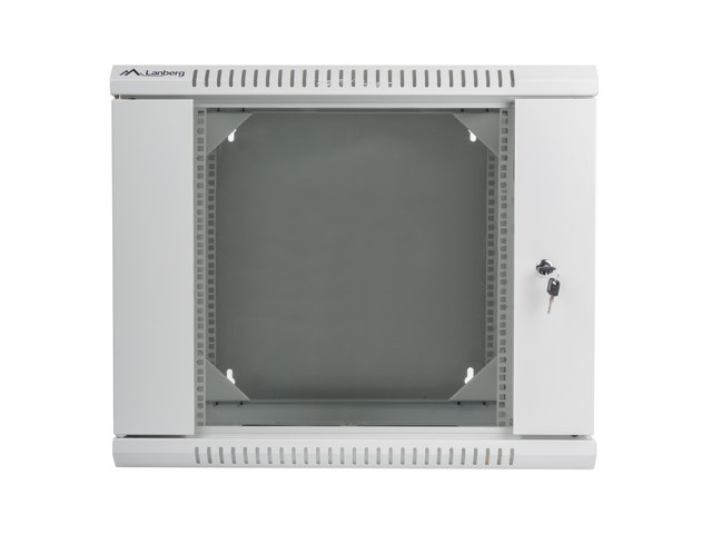 Zdjęcia - Szafa serwerowa Lanberg Szafa rack 19"  szafa rack wisząca dwusekcyjna 19'' 9U 600X600 szar 