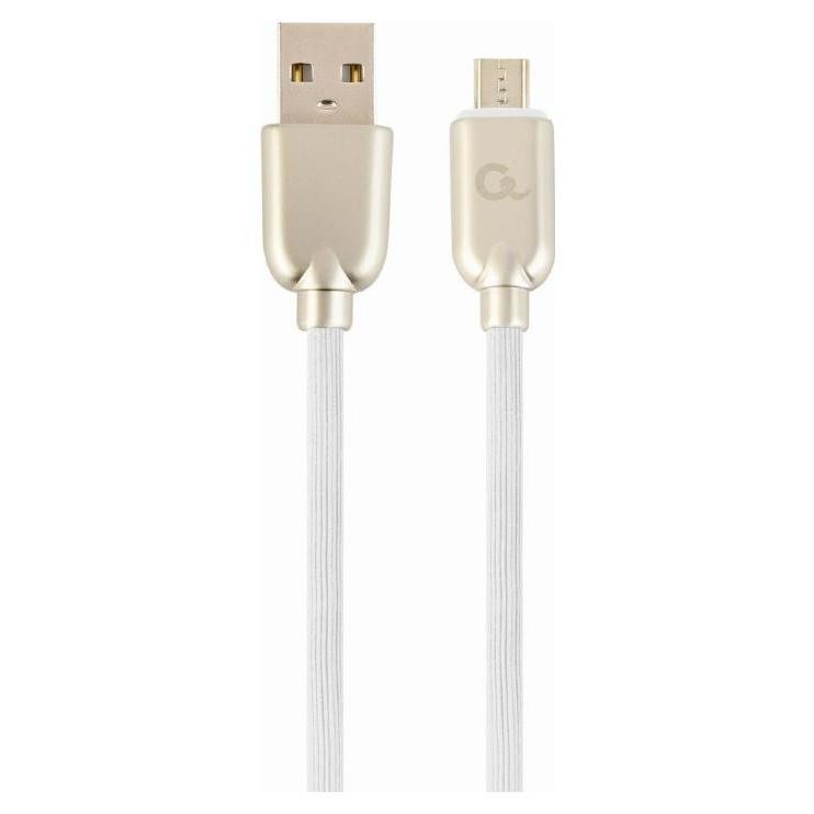Zdjęcia - Kabel Gembird USB 2.0  2m biały KA-USB-GEM-096 (AM/microUSB M)