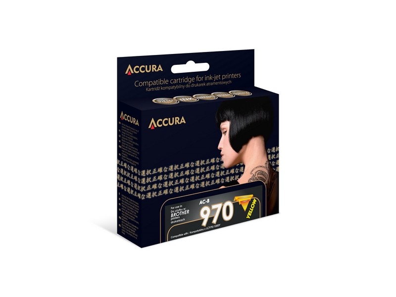 Zamiennik Accura ink Brother (LC970/1000Y) zamiennik XL