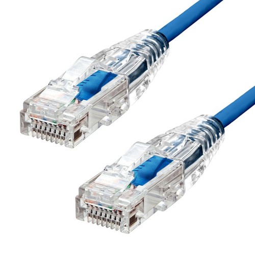 Фото - Кабель ProXtend Ultra Slim CAT6A U/UTP CU LSZH Ethernet Cable Blue 50cm KA-NET-PR 