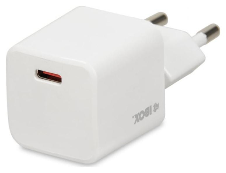 Фото - Зарядний пристрій iBOX ILUC38CW Super Si PD30W + 1x USB-C kabel USB-C 1m biała GS-ZAS-IBO-00 