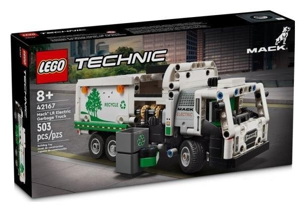 Klocki konstrukcyjne LEGO Technic 42167 Śmieciarka Mack Lr Electric