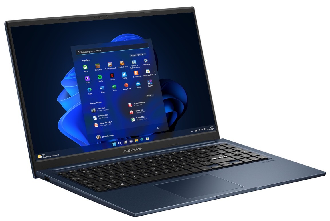 ASUS VivoBook 17 X1704MA-AU051W - Core 7 350 | 17,3'' | 32GB | 512GB | W11P | Niebieski