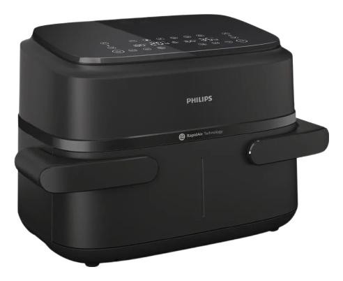 Beztłuszczowa Philips OVI 1000 NA150/00 Dual czarny