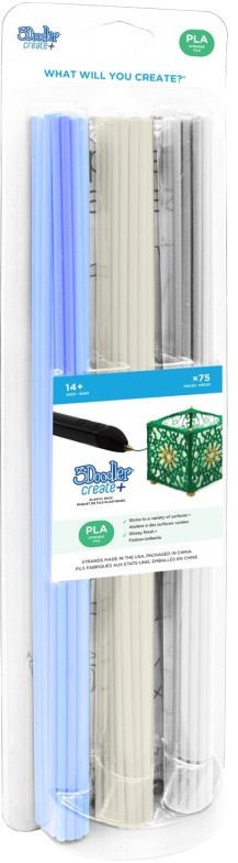 Zdjęcia - Filament do druku 3D 3Doodler Pla  do długopisów Create i PRO | PLA | 3mm | 75 szt. | 3 kolory C 