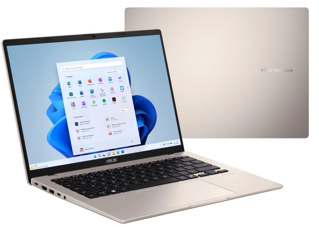 ASUS Vivobook 14 M1407GA-LY011W - Ryzen AI 7 445 | 14'' | 16GB | 512GB | W11H | Złoty