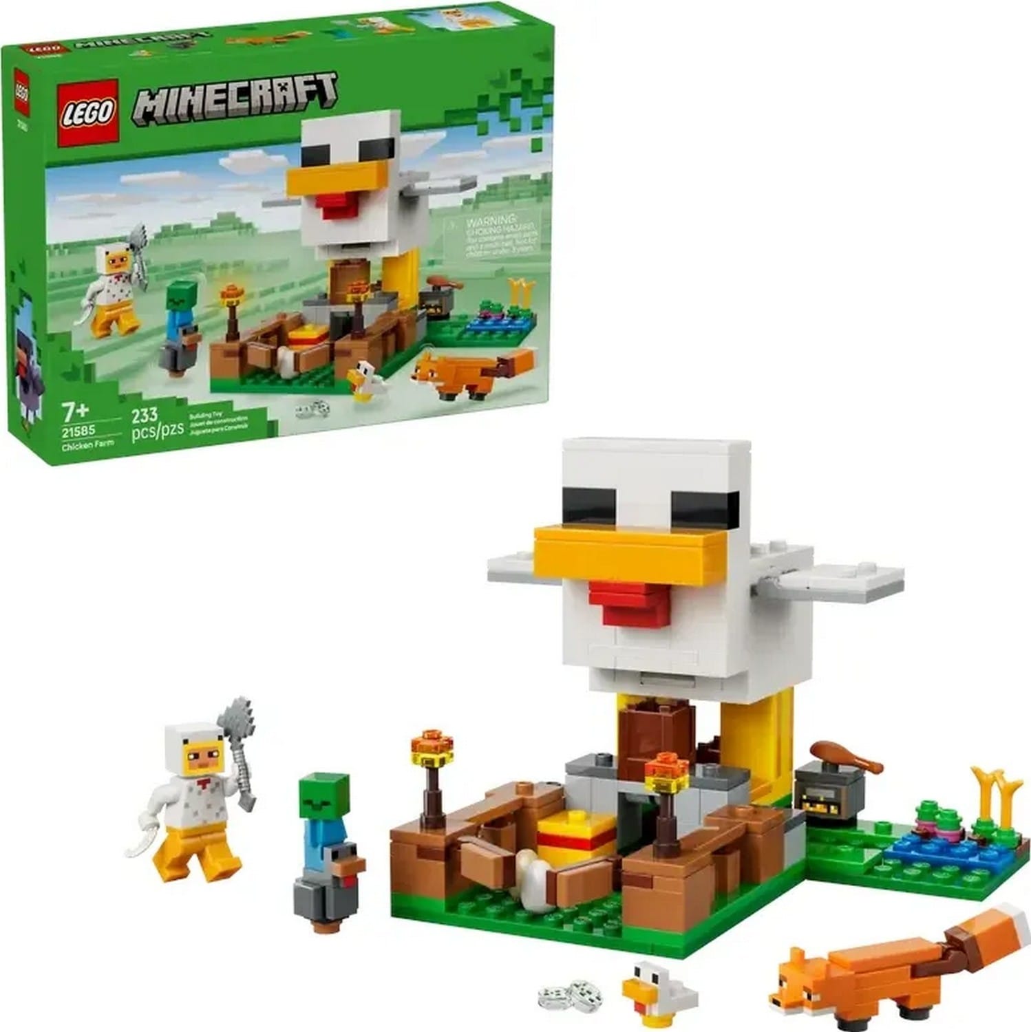 Klocki konstrukcyjne LEGO Minecraft 21585 Farma kurczaków
