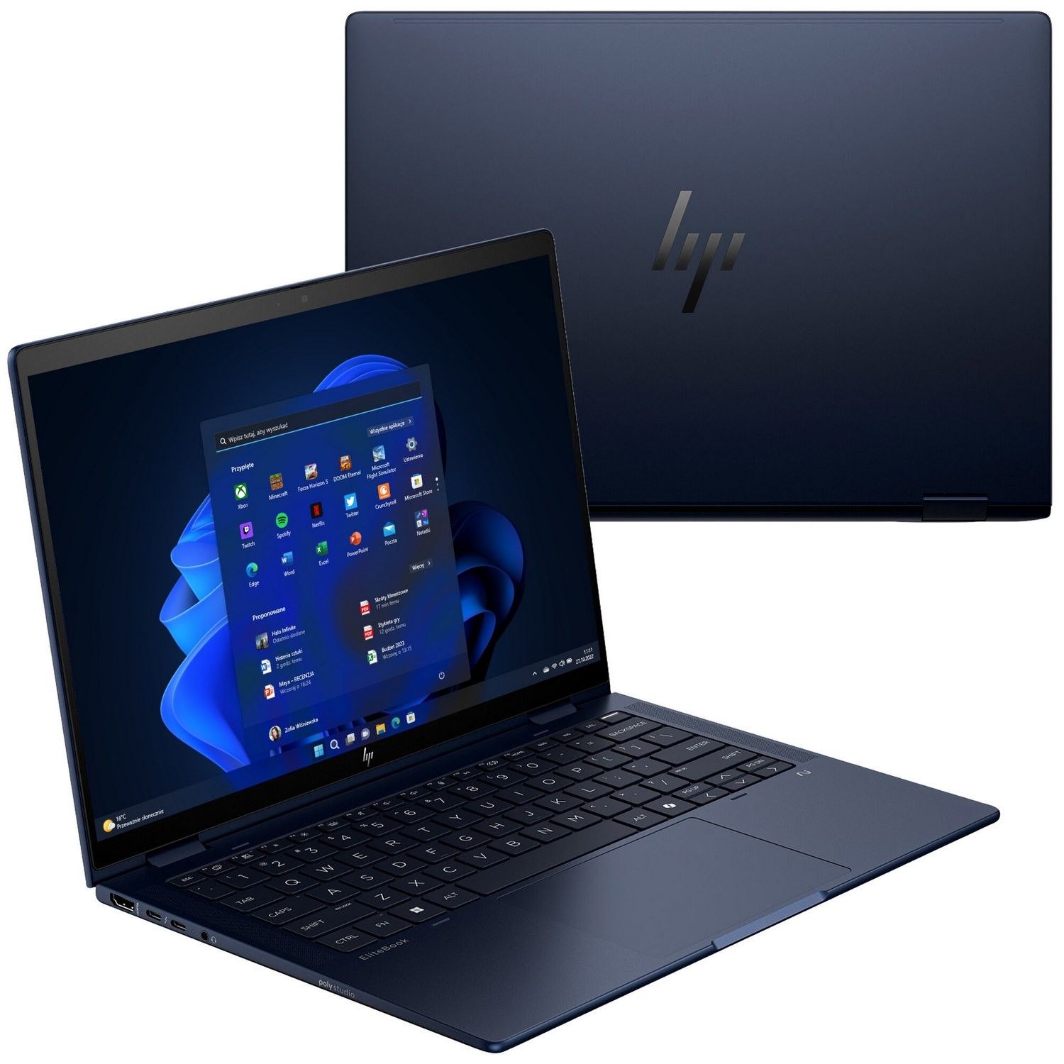 HP EliteBook X Flip G1i 14 - Ultra 7 258V | 14'' | 32GB | 512GB | W11P | Granatowy