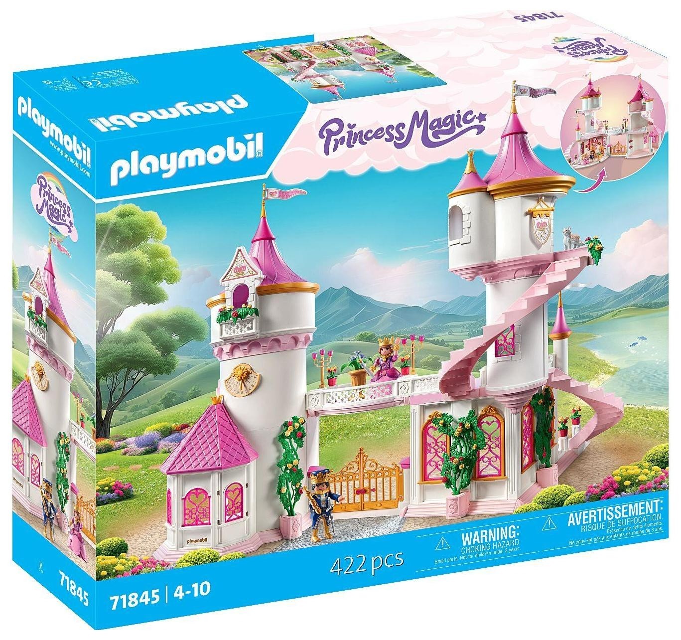 Klocki konstrukcyjne Playmobil Princess Magic 71845 Zamek księżniczek z parą królewską