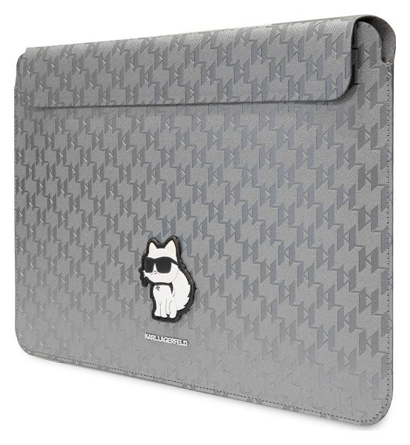 Фото - Сумка для ноутбука Karl Lagerfeld NFT Saffiano Monogram Ikonik Choupette Sleeve 14'' (Srebrny 