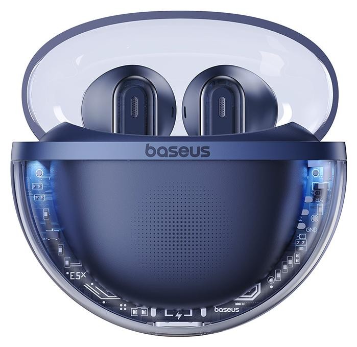 Zdjęcia - Słuchawki BASEUS Douszne  Bowie E5x True Wireless Deepsea niebieski SL-BT-BSUS-0032 