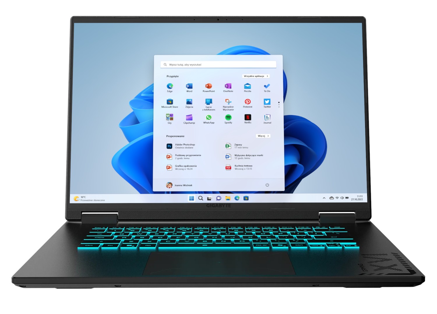 Gigabyte A16 - AMD Ryzen 7 260 | 16''-165Hz | 64GB | 2TB | W11H | RTX 5060
