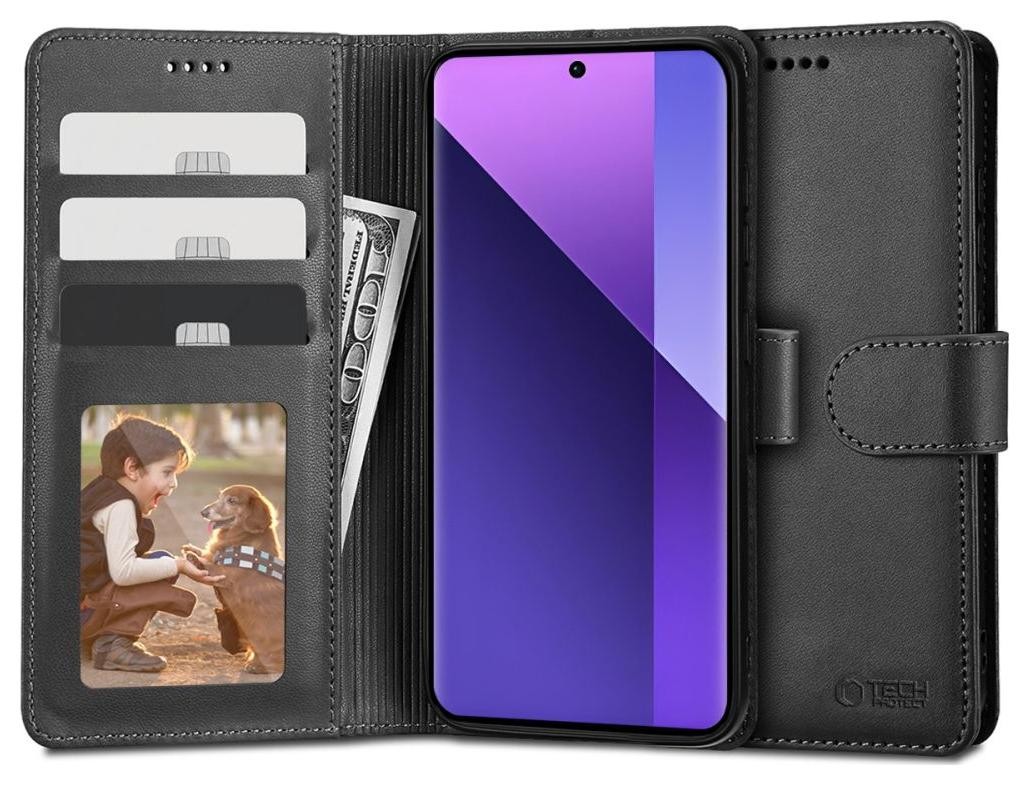 Zdjęcia - Etui Tech-Protect Wallet Xiaomi Redmi Note 13 Pro+ Plus 5G Black TOR-GSM-THPR-0 
