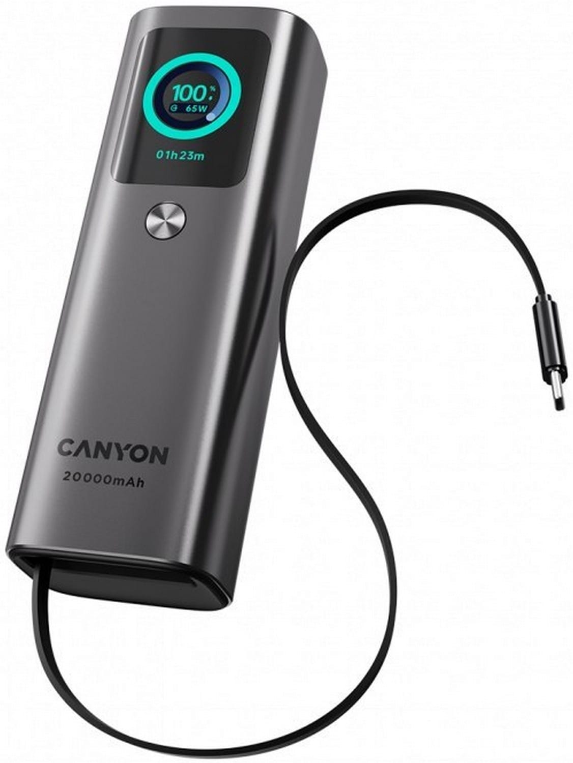 Canyon OnPower 265 20000 mAh aluminium USB-C 165W grafitowy