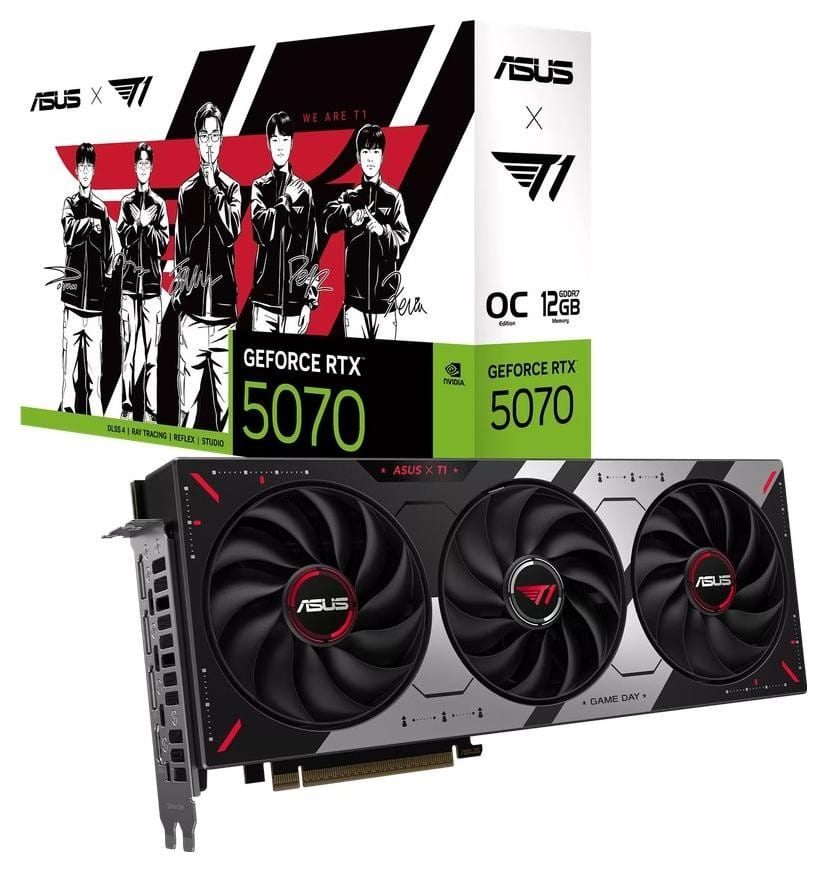 Zdjęcia - Karta graficzna Asus GeForce RTX 5070 T1 OC 12GB DLSS 4 GR-GFP-ASU-0952