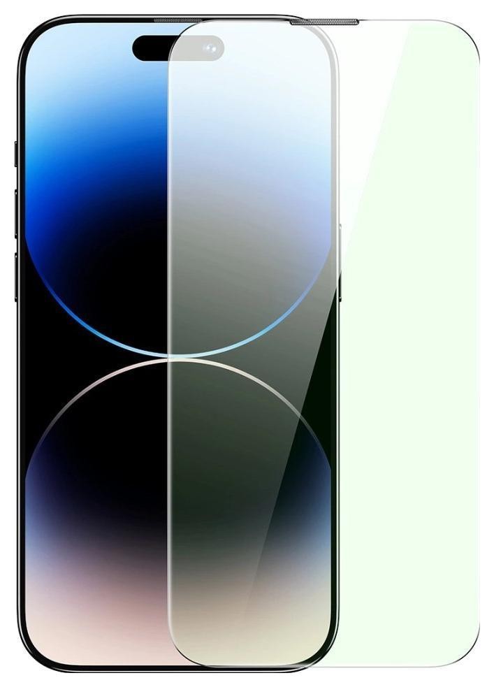 Zdjęcia - Szkło / folia ochronna BASEUS Szkło ochronne  do iPhone 14 Pro Max z filtrem Anti Blue Light i osł 