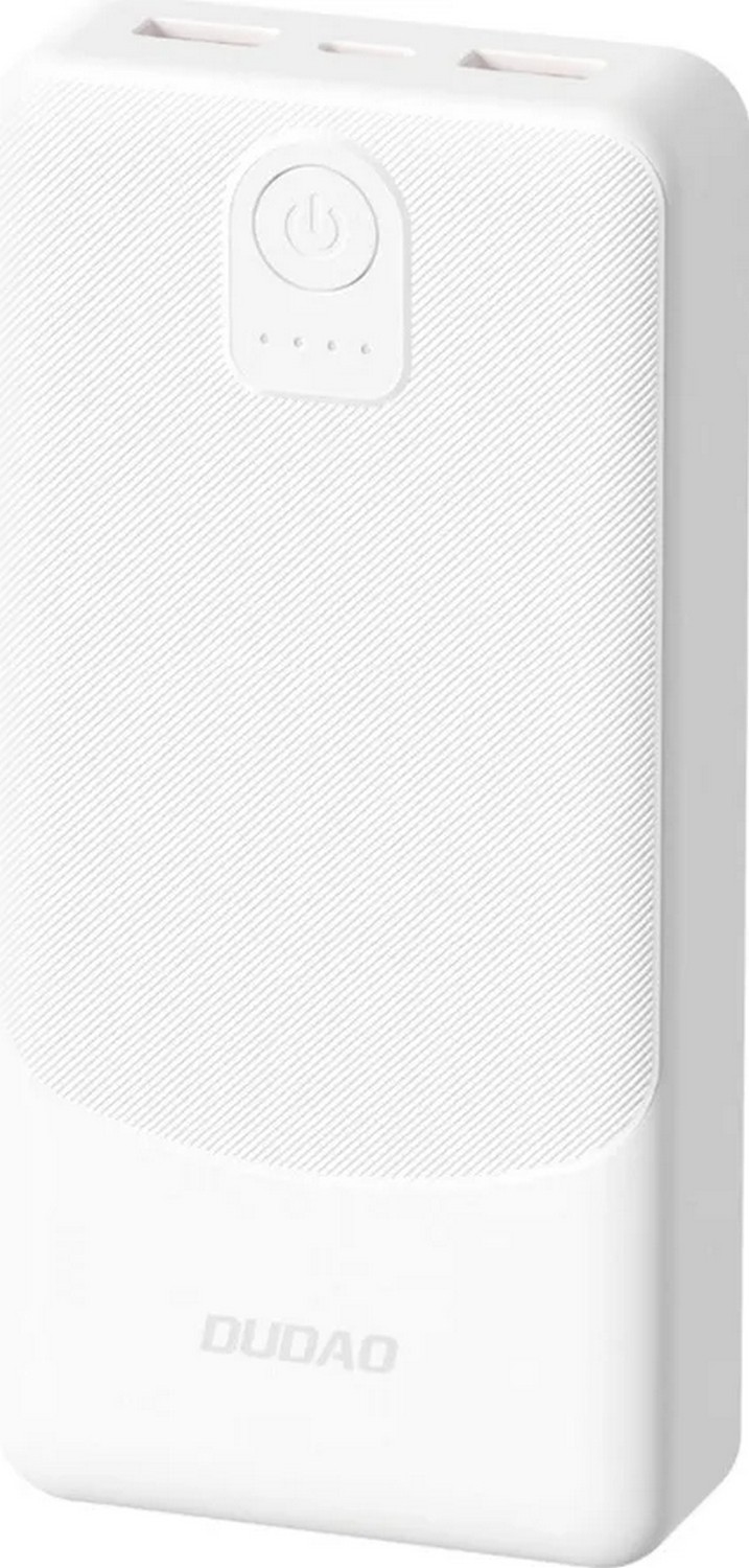 Dudao K10 10000 mAh 2x USB-A 12W biały