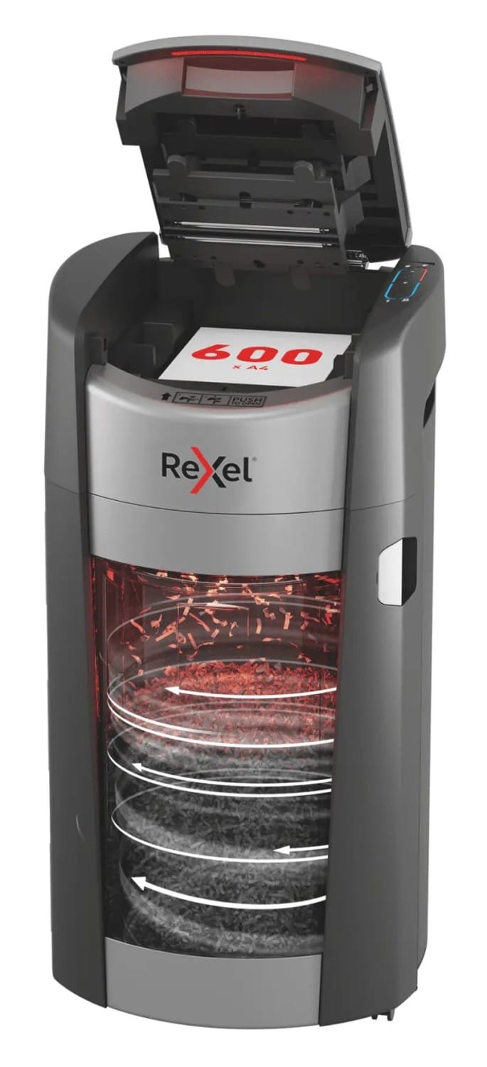 Rexel ShredMax AutoFeed+ 600M, P5, 600 kartek, 50 l kosz