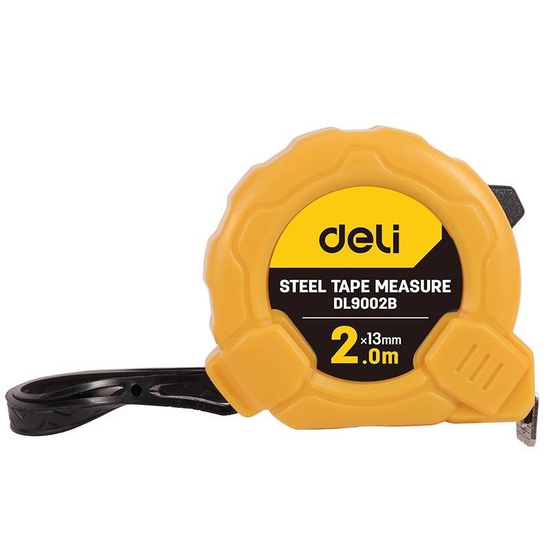 Фото - Рулетка / стрічка вимірювальна Deli Tools EDL9002B, 2m/13mm żółta DO-NP-MRE-DLTL-002