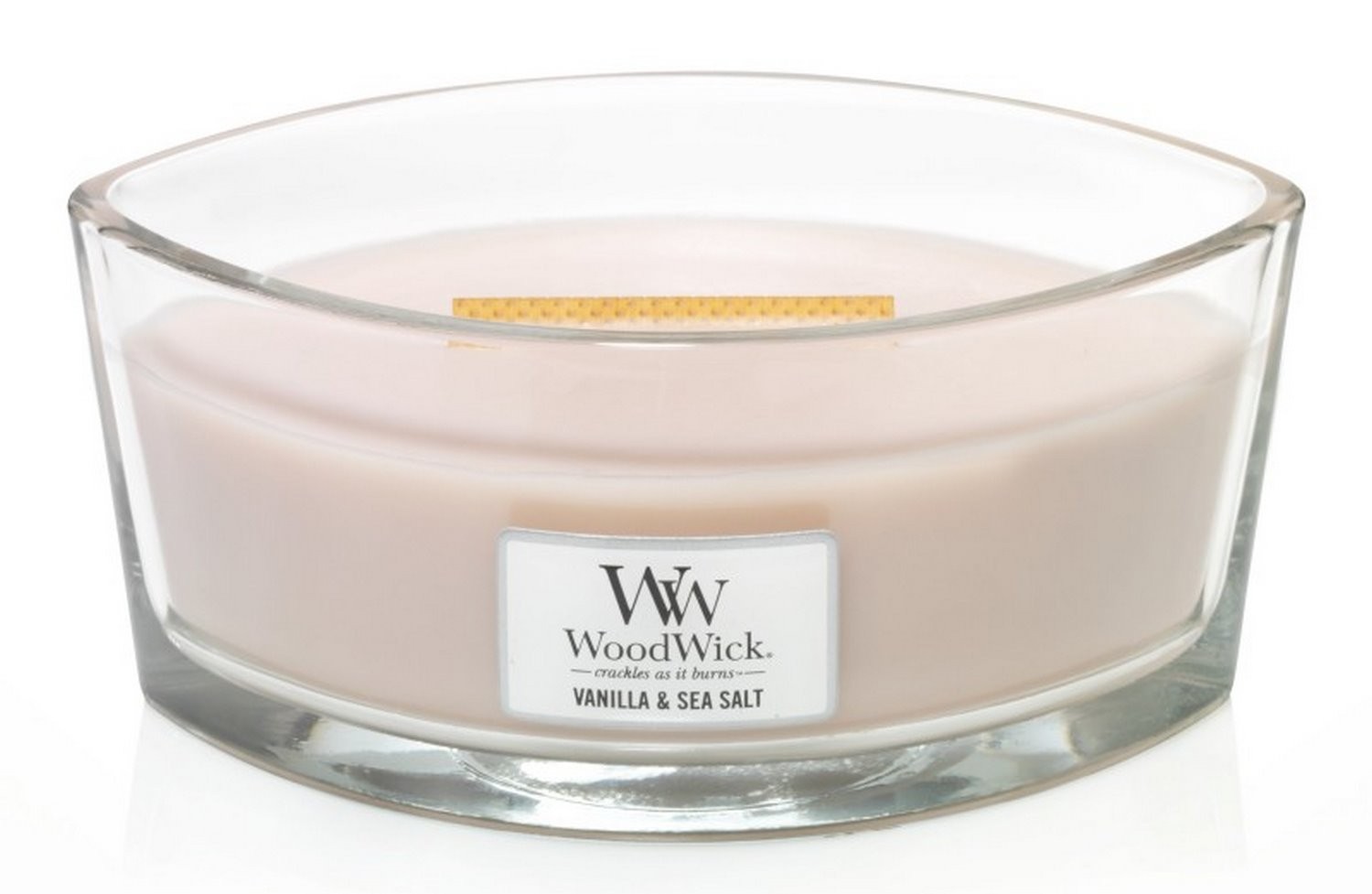 Świeczka elipsa WoodWick Vanilla & Sea Salt Elipsa 453,6g