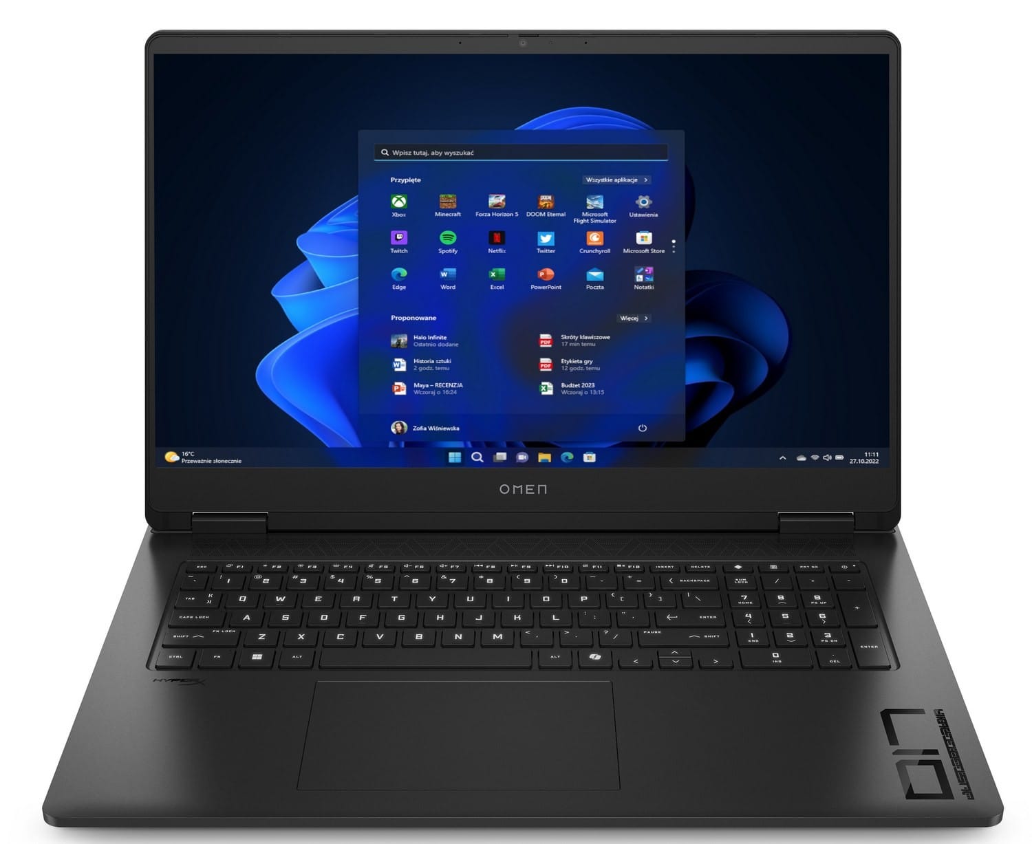 HP Omen 17-db1006nw - Ryzen AI 7 350 | 17,3''-FHD-144Hz | 64GB | 1TB + 2TB | W11P | RTX5050