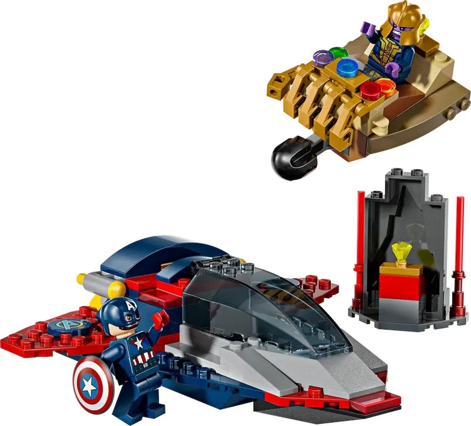 Klocki konstrukcyjne LEGO Marvel 76319 Kapitan Ameryka kontra Thanos