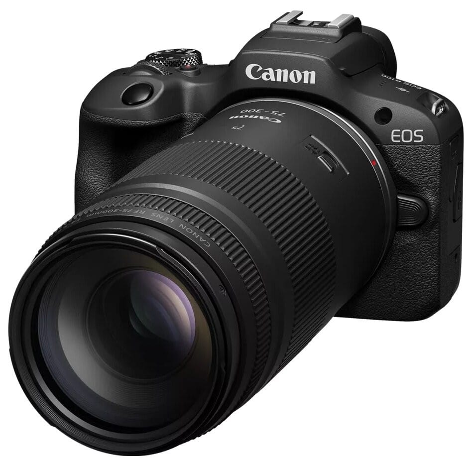 Canon EOS R100 + obiektyw RF-S 18-45mm + RF 75-300mm