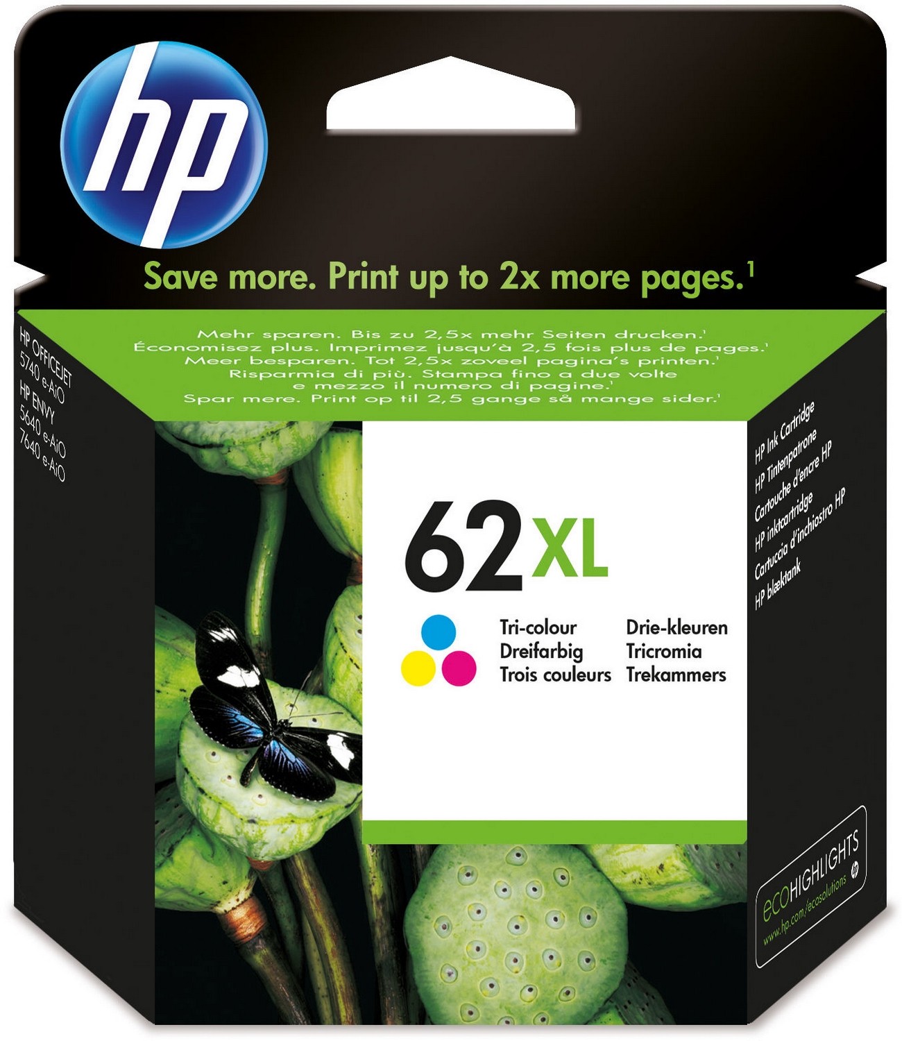 Oryginał HP 62 XL kolor C2P07AE Instant Ink