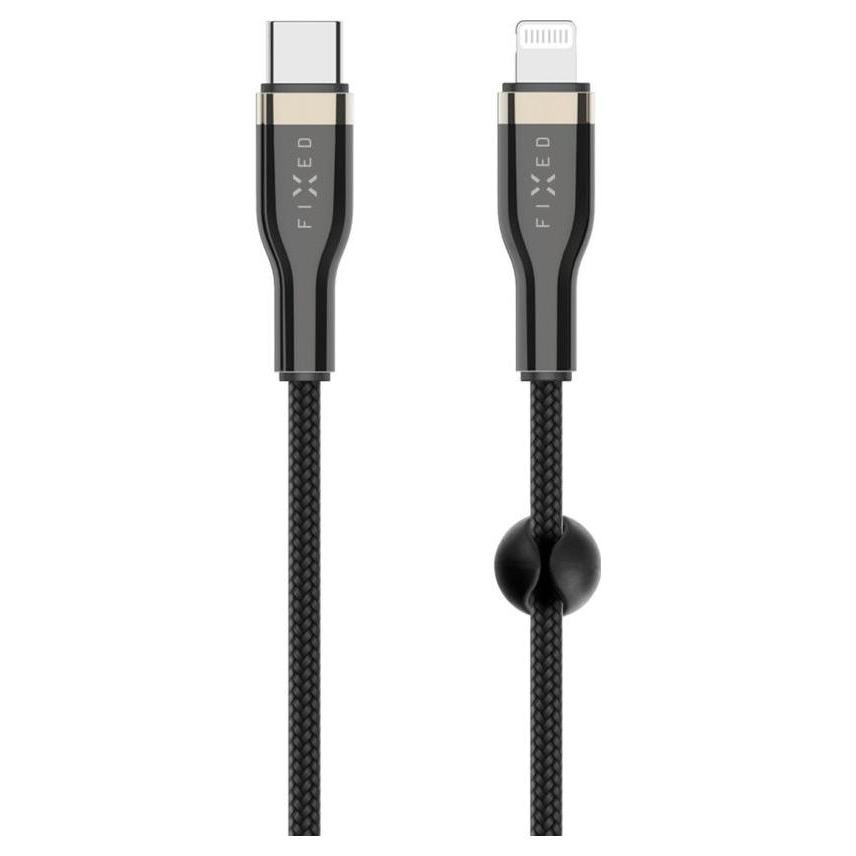 Фото - Кабель FIXED USB-C/Lightning z obsługą PD, 0,5 m, MFi, czarny KA-USB-FXED-007 