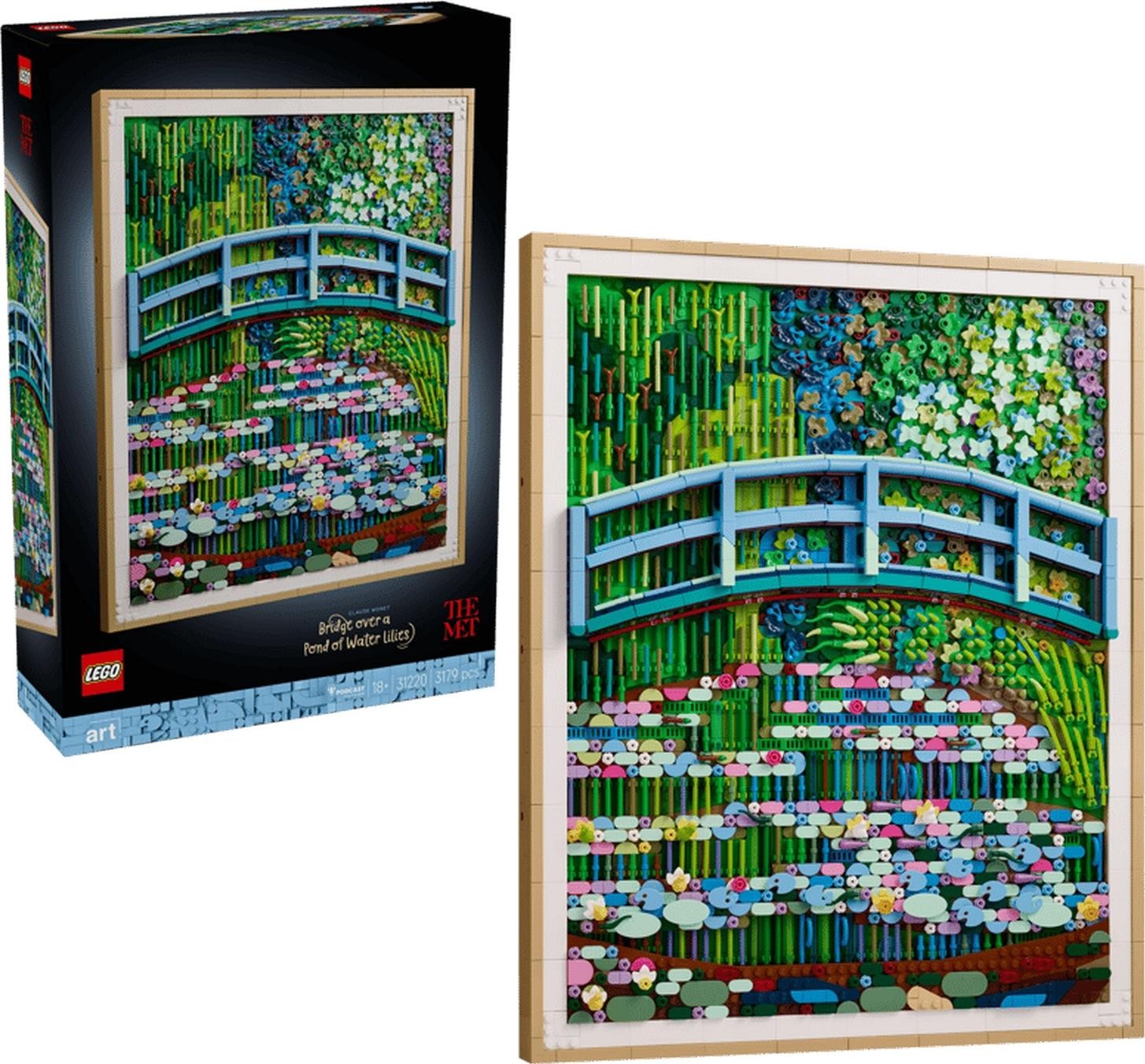 Klocki konstrukcyjne LEGO Art 31220 Claude Monet — Most nad stawem z liliami wodnymi