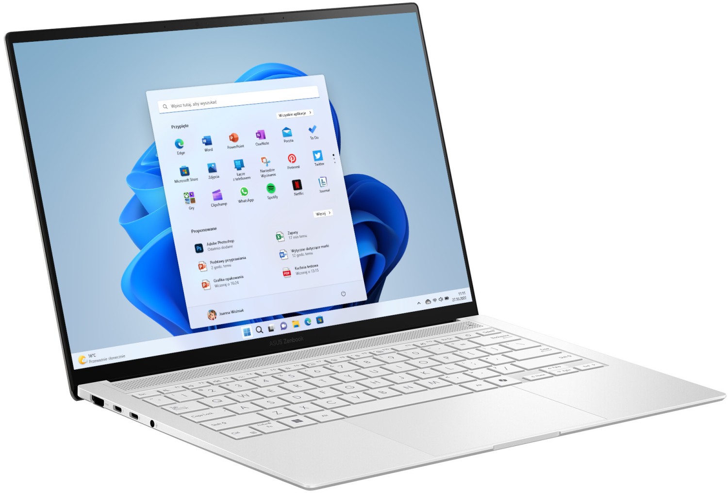 ASUS ZenBook S 14 OLED UX5406SA-QJ502W - Ultra 7-256V | 14'' | 16GB | 512GB | W11H | Biały