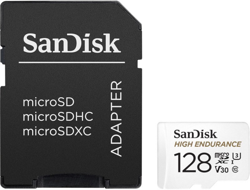SanDisk High Endurance microSDXC 128GB V30 + Adapter