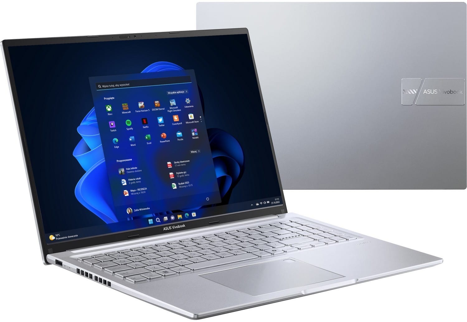 ASUS VivoBook 16 M1605NAQ-MB117 - Ryzen 5 150 | 16'' | 40GB | 4TB | W11P | Srebrny