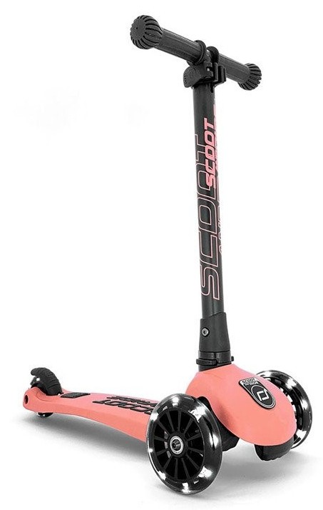 Scoot & Ride Highwaykick 3 LED Peach 96357