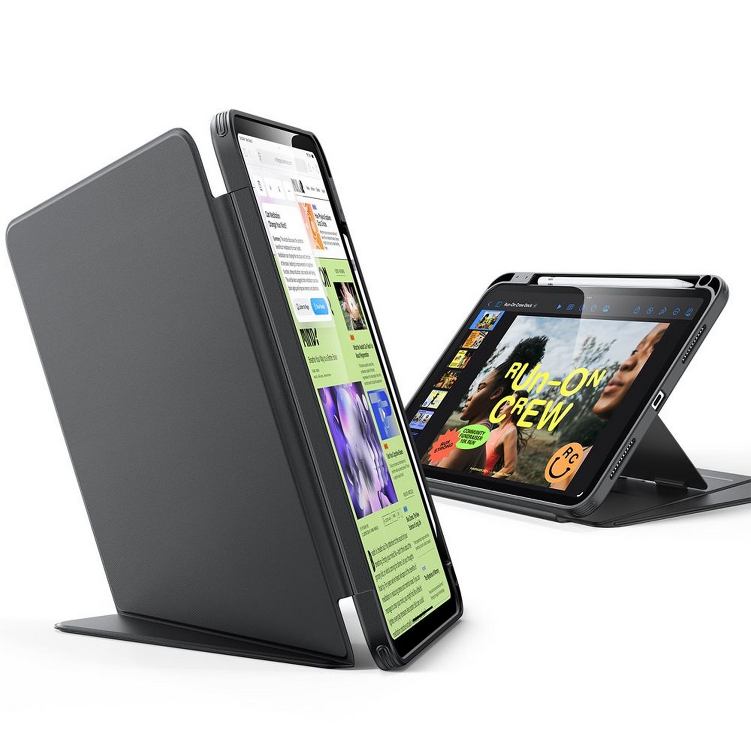 Etui z klapką ESR Flip Hybrid do iPad 11/10 gen. 2025/2022 czarne