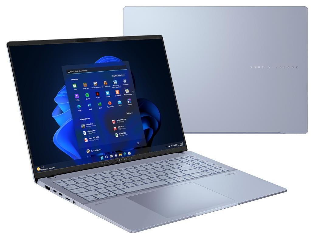 Фото - Ноутбук Asus Vivobook S 16 OLED S5606CA-RI048X - Ultra 7-255H | 16'' | 2,8k | 120Hz | 32GB | 1TB | Win11Pro | Niebieski | AI LT-STD 