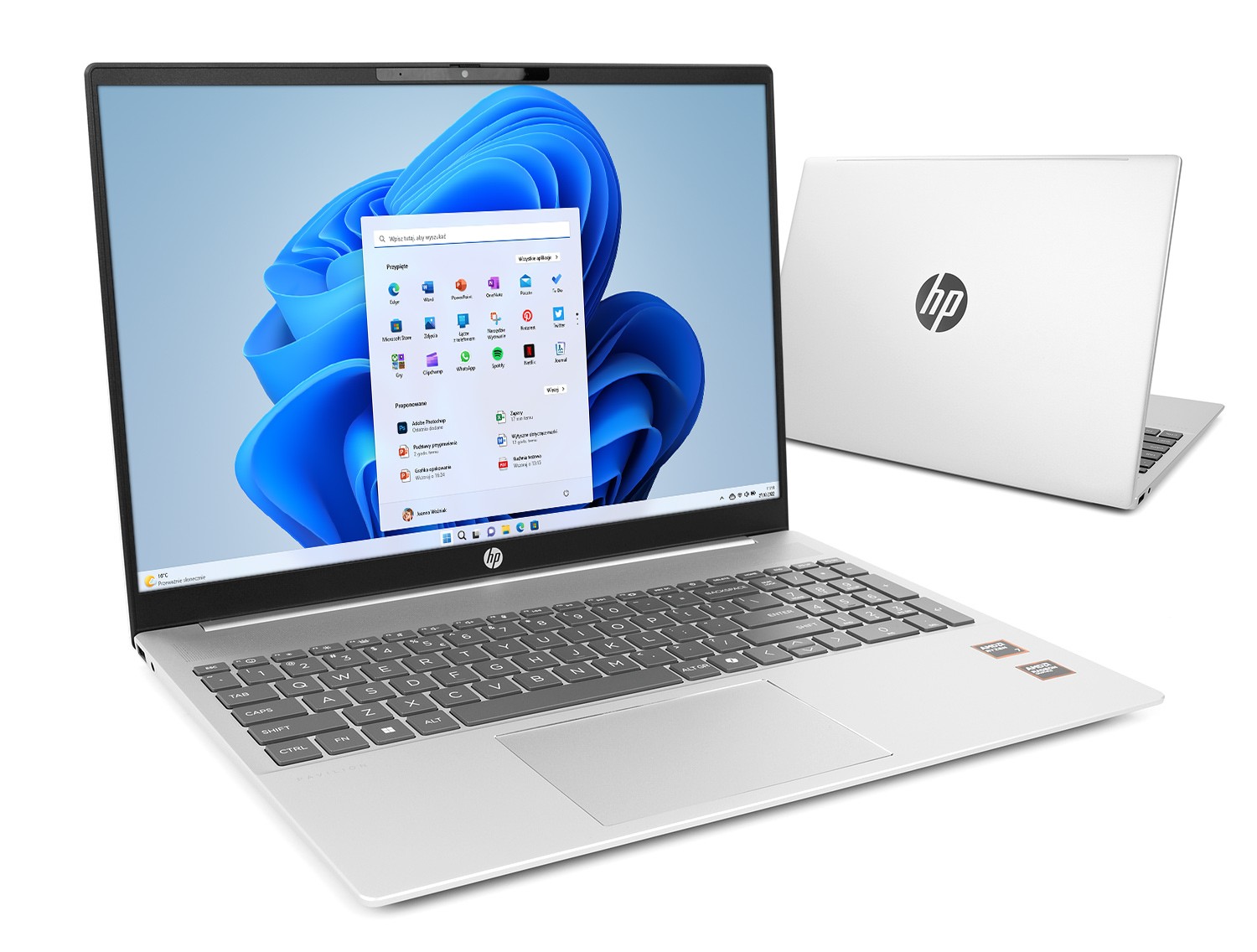 Фото - Ноутбук HP Pavilion 16-ag0019nw - Ryzen 7 8840U | 16''-WUXGA | 16GB | 512GB | Win11Home | Srebrny LT-STD-A16--003 